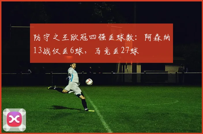 防守之王欧冠四强丢球数：阿森纳13战仅丢6球，马竞丢27球